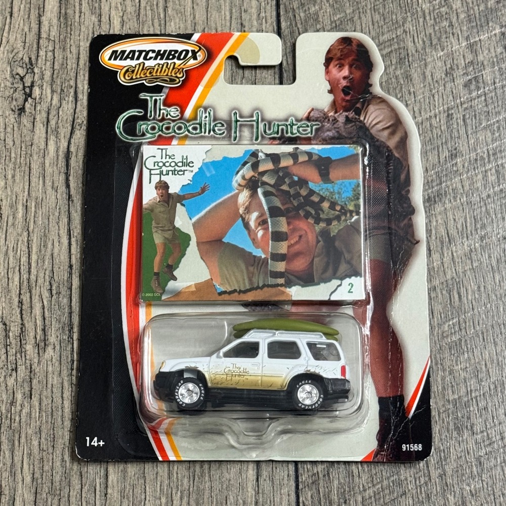 VTG 2002 Matchbox The Crocodile Hunter Steve Irwin Nissan Xterra Diecast 1:64